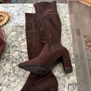 Sexy thigh high heel boots size 7